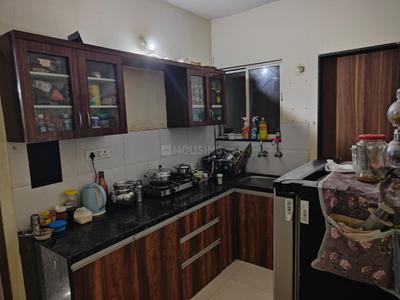 Kitchen Image of 950 Sq.ft 2 BHK Apartment / Flat for rent in Lohegaon Pune for Rs. 25000