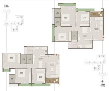 Image of 1800 Sq.ft 3 BHK Apartment / Flat for sale in Ratna Trident Experia, Vaishno Devi Circle, Ahmedabad for Rs. 7500000
