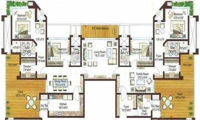 Image of 1090 Sq.ft 2 BHK Apartment / Flat for sale in Dynamix Parkwoods, Thane West, Thane for Rs. 11600000