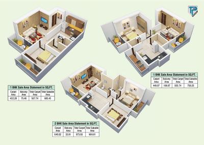 Image of 685 Sq.ft 2 BHK Apartment / Flat for sale in T And P C P Shine, Bhugaon, Pune for Rs. 4120000
