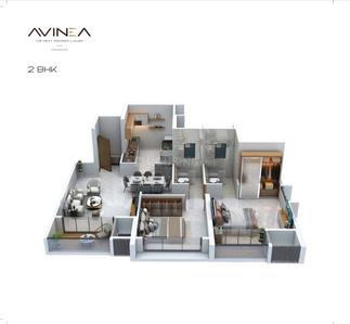 Image of 1050 Sq.ft 2 BHK Apartment / Flat for sale in AVINEA, Hadapsar, Pune for Rs. 12000000