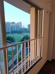 Balcony Image of 1080 Sq.ft 2 BHK Apartment / Flat for rent in Adani The Meadows, Shantigram Ahmedabad for Rs. 23000