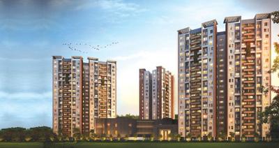 Image of 1074 Sq.ft 3 BHK Apartment / Flat for sale in Siddha Happyville , Rajarhat, Kolkata for Rs. 11900000