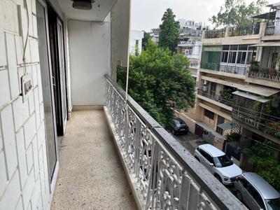 Balcony Image of 700 Sq.ft 1 BHK Builder Floor for rent in Green Park New Delhi for Rs. 40000