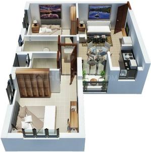 Image of 712 Sq.ft 2 BHK Apartment / Flat for sale in Hiland Greens, Maheshtala, Kolkata for Rs. 3000000