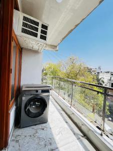 Balcony Image of 470 Sq.ft 1 BHK Builder Floor for rent in Saket New Delhi for Rs. 15000