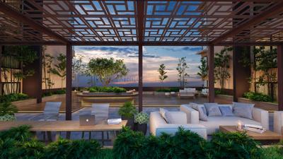 Balcony Image of 1200 Sq.ft 3 BHK Apartment / Flat for sale in Sobha Elysia, Gujarat International Finance Tec City Gandhinagar for Rs. 24800000