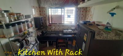 Kitchen Image of 606 Sq.ft 1 BHK Apartment / Flat for rent in Vikas Nagar Pune for Rs. 14000