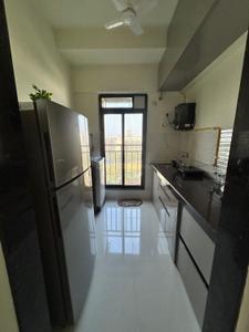 Kitchen Image of 500 Sq.ft 1 BHK Apartment / Flat for rent in Oxford Navrang Crystal, Goregaon West Mumbai for Rs. 50000