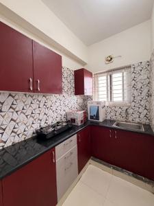 Kitchen Image of 750 Sq.ft 1 BHK Apartment / Flat for rent in Mahadevapura Bengaluru for Rs. 31999