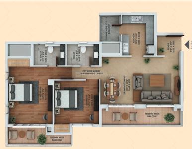 Image of 1350 Sq.ft 2 BHK Apartment / Flat for sale in ACE Ace Starlit, Sector 152, Noida for Rs. 17000000