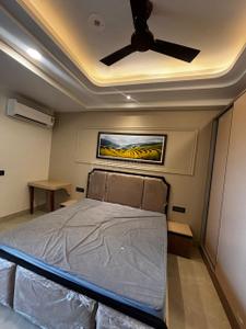 Bedroom Image of 600 Sq.ft 1 RK Builder Floor for rent in DLF Independent Floors, DLF Phase 3 Gurgaon for Rs. 22000