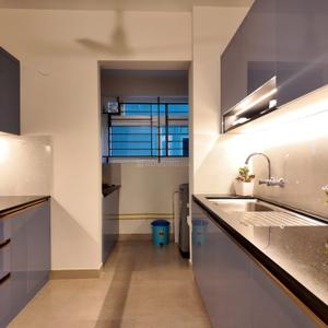 Kitchen Image of 1550 Sq.ft 3 BHK Apartment / Flat for sale in Venpalavattom Thiruvananthapuram for Rs. 17500000