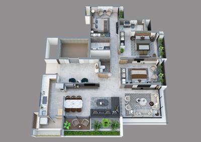 Image of 2250 Sq.ft 3 BHK Apartment / Flat for sale in New Ranip, Ahmedabad for Rs. 12500000