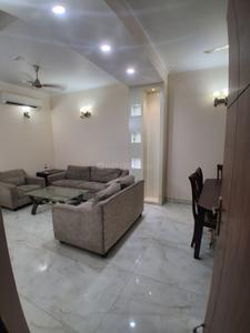 Hall Image of 625 Sq.ft 3 BHK Builder Floor for rent in Rajpur Khurd Extension New Delhi for Rs. 50000