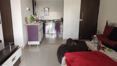 Living Room Image of 650 Sq.ft 1 BHK Apartment / Flat for rent in Mantra Essence, Undri Pune for Rs. 15000