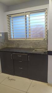 Kitchen Image of 750 Sq.ft 1 RK Builder Floor for rent in Mahalakshmi Nagar Indore for Rs. 14000