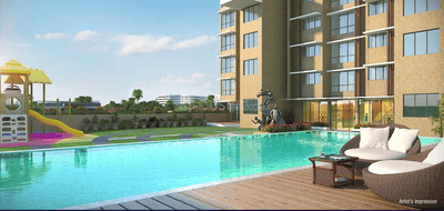 Image of 900 Sq.ft 2 BHK Apartment / Flat for rent in Kanakia Hollywood, Andheri West, Mumbai for Rs. 130000