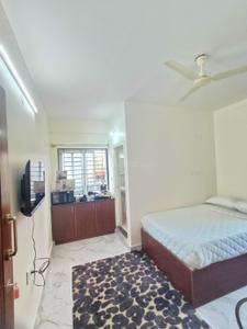 Bedroom Image of 300 Sq.ft 1 RK Studio for rent in Indira Nagar Bengaluru for Rs. 22000