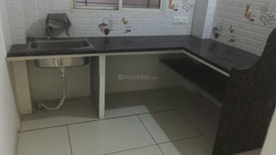 Kitchen Image of 650 Sq.ft 1 BHK Builder Floor for rent in Limbodi Indore for Rs. 9000