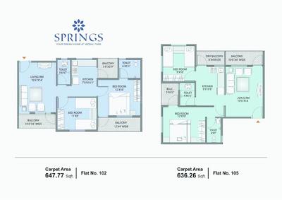 Image of 860 Sq.ft 2 BHK Apartment / Flat for sale in Moshi, Pune for Rs. 4600000