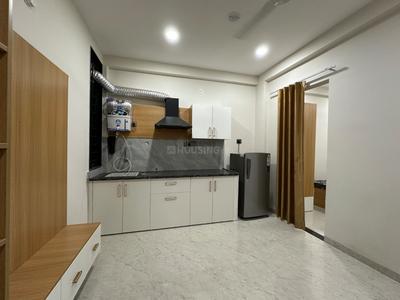 Kitchen Image of 400 Sq.ft 1 BHK Builder Floor for rent in Mahalakshmi Nagar Indore for Rs. 20000