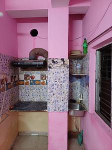 Kitchen Image of 280 Sq.ft 1 RK Apartment / Flat for rent in Baliaghata Kolkata for Rs. 6000