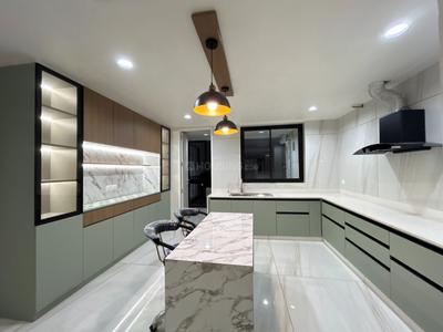 Kitchen Image of 3450 Sq.ft 3 BHK Apartment / Flat for rent in Iscon Ambli Road Ahmedabad for Rs. 100000