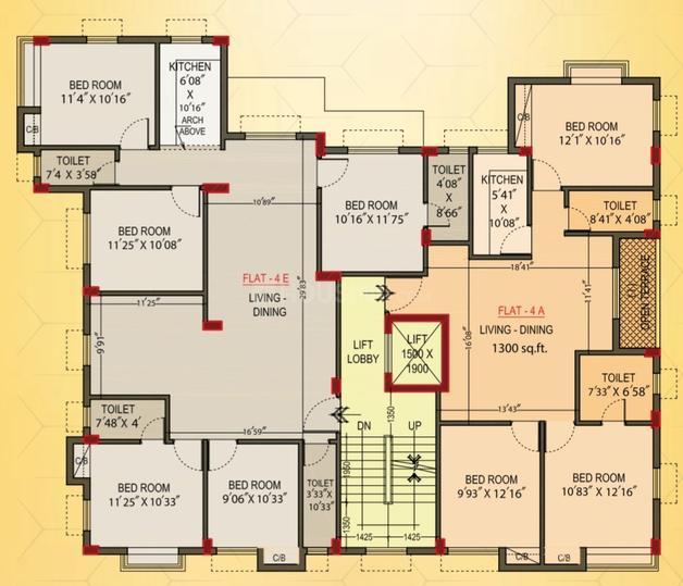 3 BHK 1300 Sqft Flat for sale at Kalighat, Kolkata Property ID 13644543