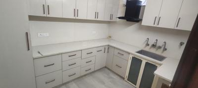 Kitchen Image of 1500 Sq.ft 3 BHK Builder Floor for rent in Tagore Garden Extension New Delhi for Rs. 50000