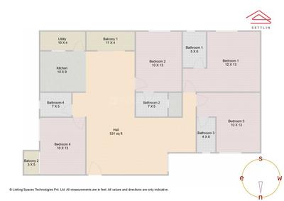Image of 1890 Sq.ft 4 BHK Apartment / Flat for sale in Neeladri Sarovaram by Neeladri Properties, Varthur, Bengaluru for Rs. 21300000
