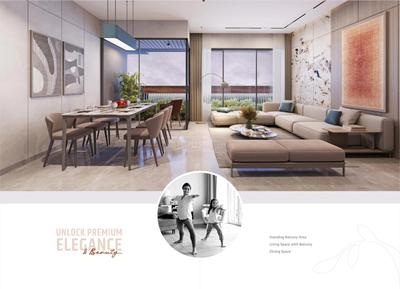 Hall Image of 2025 Sq.ft 3 BHK Apartment / Flat for sale in Dhiva Kalash Orlena, Adalaj Gandhinagar for Rs. 7500000