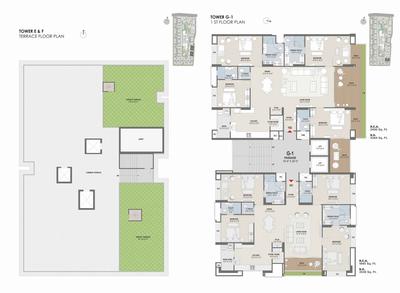 Image of 2743 Sq.ft 3 BHK Apartment / Flat for sale in Vesu, Surat for Rs. 17280900