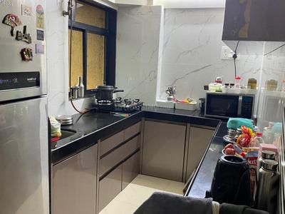 Kitchen Image of 1110 Sq.ft 3 BHK Apartment / Flat for rent in Shivshankar Plaza, Airoli Navi Mumbai for Rs. 65000