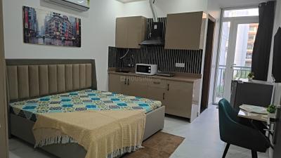 Bedroom Image of 490 Sq.ft 1 RK Builder Floor for rent in Sector 52 Gurgaon for Rs. 25000