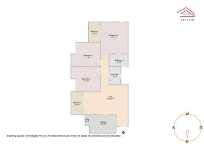 Image of 1430 Sq.ft 3 BHK Apartment / Flat for sale in Kodathi, Bengaluru for Rs. 19000000