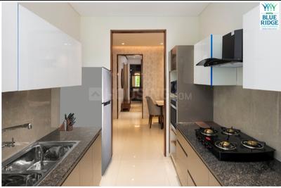 Kitchen Image of 1250 Sq.ft 3 BHK Apartment / Flat for sale in Motiaz Blue Ridge, Sanauli Zirakpur for Rs. 9800000