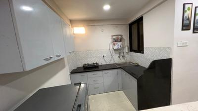 Kitchen Image of 1250 Sq.ft 2 BHK Apartment / Flat for rent in Sakar Elite Apex, Mahalakshmi Nagar Indore for Rs. 30000