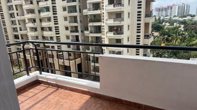Balcony Image of 1600 Sq.ft 3 BHK Apartment / Flat for rent in Ajmera Green Acres, Kalena Agrahara Bengaluru for Rs. 50000
