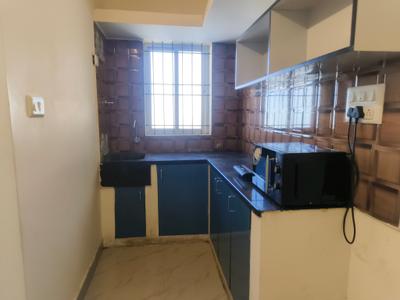 Kitchen Image of 650 Sq.ft 1 BHK Apartment / Flat for rent in Thanisandra Bengaluru for Rs. 17500