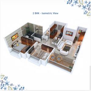 Image of 1160 Sq.ft 2 BHK Apartment / Flat for sale in Oree Cloud 51, Bavdhan, Pune for Rs. 9400000