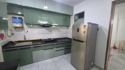 Kitchen Image of 2000 Sq.ft 3 BHK Apartment / Flat for rent in Shadhna Skywalk, Chandkheda Ahmedabad for Rs. 38000