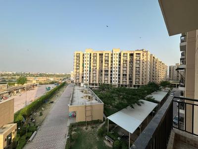 Balcony Image of 1280 Sq.ft 3 BHK Apartment / Flat for rent in Omaxe Shubhangan, Kherka Musalman Bahadurgarh for Rs. 14000