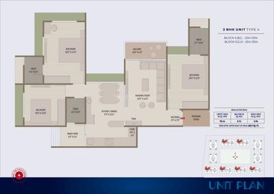 Image of 1827 Sq.ft 3 BHK Apartment / Flat for sale in The Planet By Venus, Shela, Ahmedabad for Rs. 10200000
