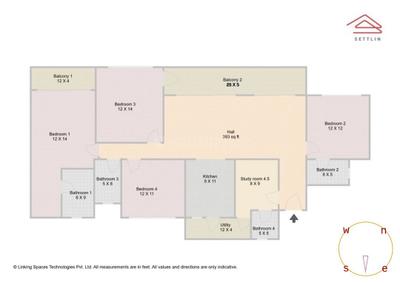 Image of 2451 Sq.ft 4.5 BHK Apartment / Flat for sale in Prestige Park Grove by Prestige Projects Pvt Ltd, Kannamangala - Whitefield Hoskote Road, Bengaluru for Rs. 37000000