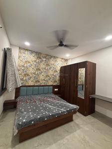 Bedroom Image of 600 Sq.ft 1 BHK Builder Floor for rent in Mahalakshmi Nagar Indore for Rs. 15000