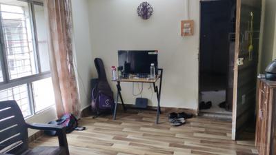 Living Room Image of 550 Sq.ft 1 BHK Apartment / Flat for rent in Kopar Khairane Navi Mumbai for Rs. 31000