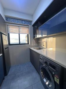 Kitchen Image of 550 Sq.ft 1 BHK Apartment / Flat for rent in Eroor Kochi for Rs. 34000