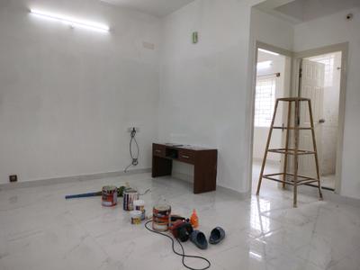 Living Room Image of 640 Sq.ft 1 BHK Apartment / Flat for rent in Mahadevapura Bengaluru for Rs. 30000