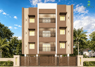 Image of 1203 Sq.ft 3 BHK Apartment / Flat for sale in Nanmangalam, Chennai for Rs. 9300000